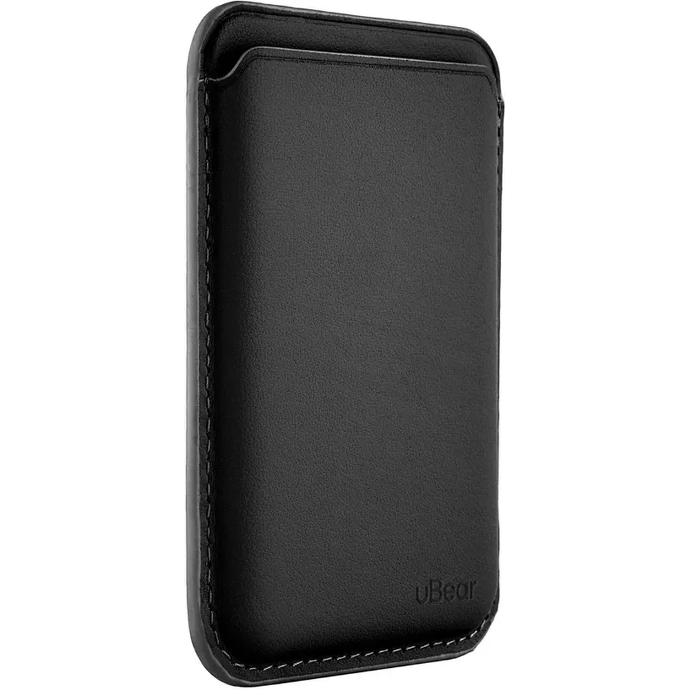 Чехол защитный uBear Leather Shell Case , кардхолдер, натуральная кожа, чёрный